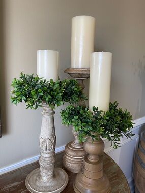 Candle Ring Wreath Set - 2